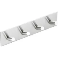 Sapho Zelfklevend 4-haak, mat RVS