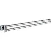 Aqualine Apollo Dubbele handdoekhouder 46cm, chroom