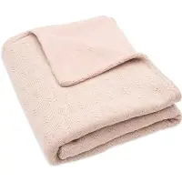Jollein Deken Babybedje 100x150 Grain Knit Wild Rose/Velvet