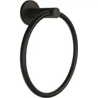 Boss & Wessing Handdoekring BWS Colorato 16 Cm Mat Zwart