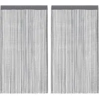 vidaXL Draadgordijnen 2 stuks Antraciet 140x250 cm