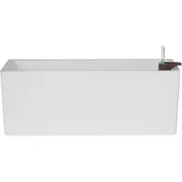 Artevasi Rimini Bloembak 51 cm Wit - Plantenbak met Binnenbak en Watermeter - Bloempot voor Binnen en Buiten