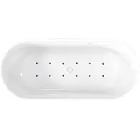 Welden Emy vrijstaand bubbelbad Black Tin 180x85 cm