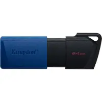 Kingston - 64GB DT Exodia M USB 3.2 Gen Zwart-Blauw - 2 stuks