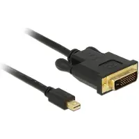 DeLOCK Premium Mini DisplayPort 1.1a naar DVI kabel (1920 x 1200) / zwart - 1 meter