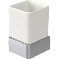 Haceka Aline bekerhouder geborsteld aluminium