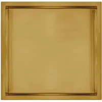 Qisani Inbouwnis Flow Enkel Geborsteld Goud