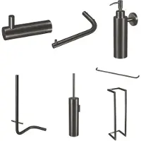 Qisani Accessoireset Flow Compleet Geborsteld Gun Metal