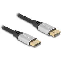 DeLOCK DisplayPort kabel | DP2.1 (10K 60Hz) | UHBR10 (40Gbit/s) | metaal/nylon | 1 meter