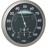 TFA-Dostmann 45.2043.51 45.2043.51 Thermo- en hygrometer Antraciet, Zilver