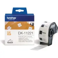 Brother Etiket DK-11221 Zwart op wit (23 mm x 23 mm)