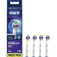 Oral-B 3D White - Met CleanMaximiser-technologie - Opzetborstels - 4 Stuks