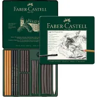 Faber-Castell houtskoolset - Pitt Monochrome 24-delig - FC-112978