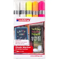 Edding 4095 Krijtmarker Wit, Wit, Wit, Wit, Wit 2 mm, 3 mm