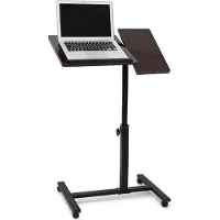 Relaxdays Laptop tafel, Notebookstandaard, Bruin