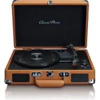 Lenco CLASSIC PHONO TT-10BN - Koffer Platenspeler met 2 ingebouwde speakers - Bruin