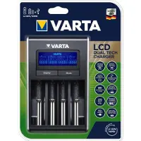Varta LCD Dual Tech Batterij Oplader voor Ni-Mh / Li-ion batterijen