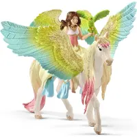 Schleich BAYALA - Surah met glitterpegasus - Speelfiguur - Kinderspeelgoed voor Jongens en Meisjes - 5 tot 12 jaar - 70566