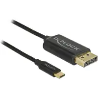 DeLOCK Premium USB-C naar DisplayPort kabel met DP Alt Mode (4K 60 Hz) / nylon - 1 meter
