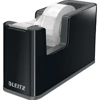 Leitz Dual Stevige Plakbandhouder - Inclusief 1 Rol Plakband - Zwart