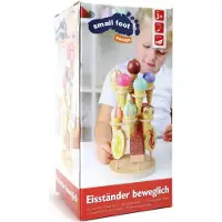 Small Foot - Houten Speeleten Ijsjes op Beweegbare Ijsstandaard, 16dlg.