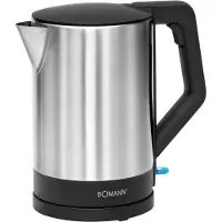 Bomann WKS3002CB - Waterkoker - 1.5L - 2200W - RVS/Zwart