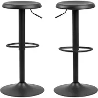 Actona Finch barkruk staal/metaal 2 stuks