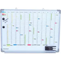 LEGO AP2000 Jaarplanner magnetisch bord 77 x 56 cm Wit