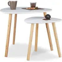 Relaxdays Salontafel, Tafel dekken (60 x 60 x 48 cm)