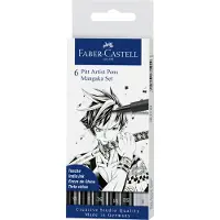 Faber-Castell Set van 6 Pitt artist pennen Mangaka