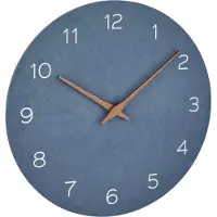 TFA-Dostmann 60.3054.06 Wandklok Kwarts 29.7 cm x 45 mm Blauw