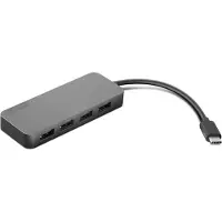Lenovo GX90X21431 interface hub USB 3.2 Gen 2 (3.1 Gen 2) Type-C 20 Mbit/s Zwart