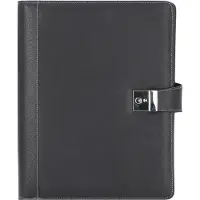 Juscha Lederen aktetas 36 cm zwart