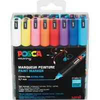 Posca PC-1MR verfmarkerset (0,7 mm rond) 16 stuks