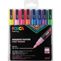 Posca Acrylverfmarkerset Glitter Assortiment