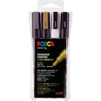 Posca PC-3M acrylmarkerset (0,9 - 1,3 mm rond) 4 stuks