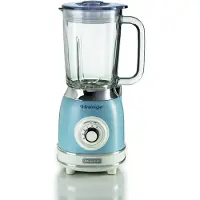 Ariete 0583/05 - Vintage Blender - 1100 Watt - glazen kan - 1,5 liter inhoud - Ice crush - Blauw
