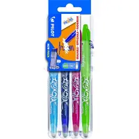 Pilot gelroller Frixion Ball 2 Go | blister met 4 stuks in geassorteerde kleuren