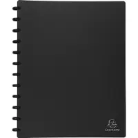 Exacompta Showalbum met ringen en uitneembare tassen - harde PP - 30 tassen - 60 zichten - A4 - Zwart - 86351E