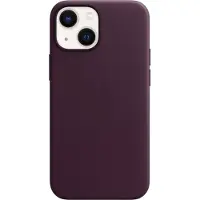 Apple iPhone 13 mini Back Cover met MagSafe Leer Donkere Kers