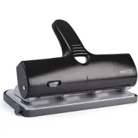 Rapesco 4 Gaten Perforator Aluminium 40 Vellen ALU 40 Zilver, zwart
