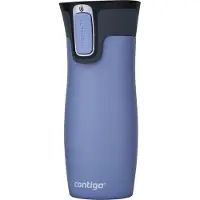 CONTIGO West Loop Autoseal thermosbeker, roestvrijstalen isoleerbeker, koffiebeker-to-go, BPA-vrij, lekvrije beker-to-go met Easy-Clean-deksel, houdt tot 5 uur warm, 470 ml | Earl Grey