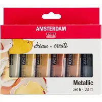 Amsterdam Acrylverf Metallic Set 6 x 20 ml