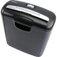 Genie 240 S Papierversnipperaar - 6 vellen DIN A4 (80 g/m²) - Stripe Cut - 10 Liter - Thuis/ Kantoor - Zwart