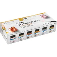 Kreul Metallic Glamour Living Set acrylverf 6 x 20 ml