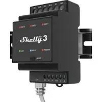 Shelly Pro 3 DIN-railrelais WiFi, Bluetooth