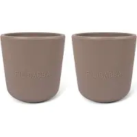 Filibabba Silicone Bekers - 2-pack - Warm Grey - - OneSize - Bekers