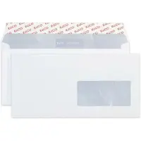 Elco enveloppen C6/5 80 g/m² wit met venster kleefstrip 200 stuks