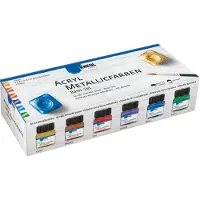 Kreul Metallic Basic Set acrylverf 6 x 20 ml