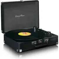 Lenco Bluetooth vinylplaatspeler met ingebouwde luidsprekers - Classic Phono - TT-115BK - Zwart